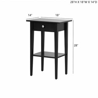 Sunvega Bright Pink Contemporary Nightstand with Durable Construction for Modern Decor