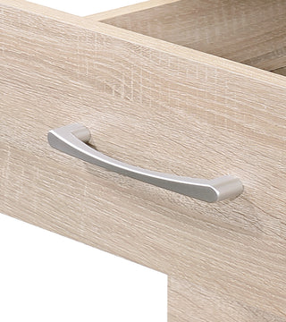 Sunvega Sandle Wood Contemporary Nightstand with Spacious Top for Compact Spaces