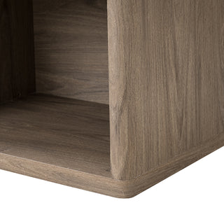Sunvega Large Modern Nightstand with Drawer and Open Compartment for Bedroom