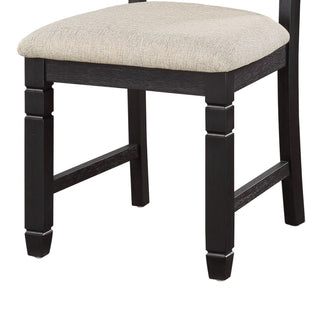 Sunvega Anji Set of Two Side Dining Chairs with Cushioned Seat and Curved Back