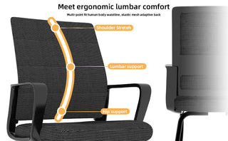 Sunvega Modern Mesh Office Chair with Ergonomic Backrest and Stable Metal Frame
