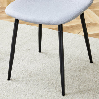 Sunvega Modern Medieval Style Dining Chairs with Velvet Cushions and Golden Metal Legs