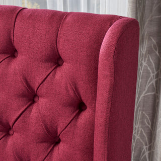 Sunvega Tufted Dining Chairs with High Back and Diamond Stitching Set of 2