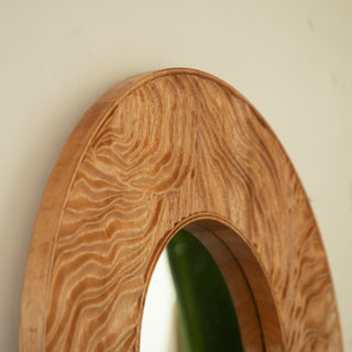 Sunvega Sunburst-Shaped PU Art Decorative Wall Mirror for Bathroom Bedroom