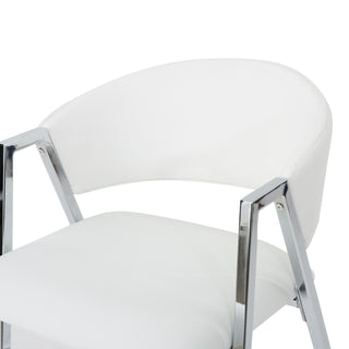 Sunvega Modern 28" Bar Stool Set of 2 with Padded Seat and Backrest