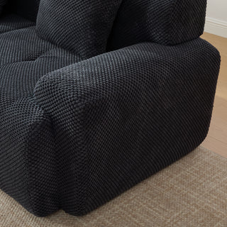 Sunvega Modular Loveseat Sofa with Tufted Design and Two Pillows for Living Room
