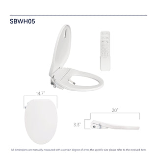 Sunvega Non-Electric Bidet Toilet Seat with Heated Seat and Dual Wash Modes
