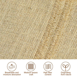 Sunvega Natural Burlap Fabric Roll for Garden Protection Weed Barrier and Tree Wrap