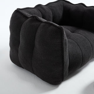 Sunvega Soft Chenille Bean Bag Chair with High Resilient Foam for Living Room