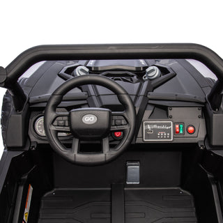 Sunvega 24V Two-Seater Kids Ride On UTV with Remote Control and Four-Wheel Suspension