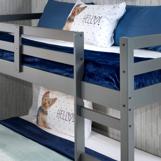 Sunvega Twin Loft Bed with Slats System and Right Facing Ladder in Espresso