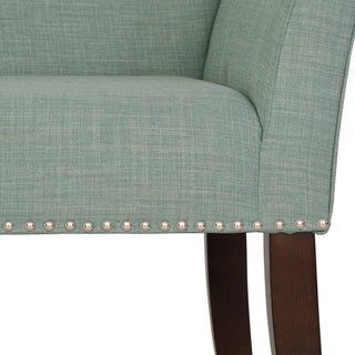 Sunvega Upholstered Cream Accent Bench with Padded Back and Flared Arms