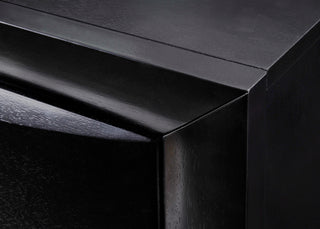 Sunvega Contemporary 2 Drawer Nightstand End Table with Jewelry Tray in Brown Finish