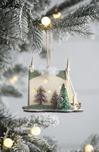 Sunvega Weathered Finish Iron Snowflake Hanging Ball Ornaments for Holiday Decor