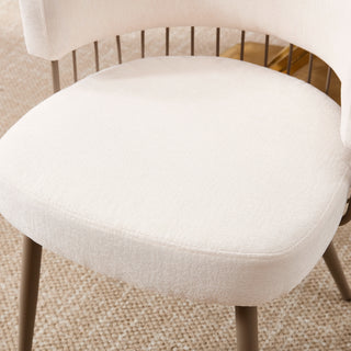 Sunvega Upholstered Dining Chair with Heavy Duty Iron Frame and Padded Seat