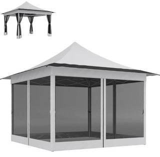 Sunvega Pop Up Gazebo with Adjustable Height Mesh Netting and Carry Bag