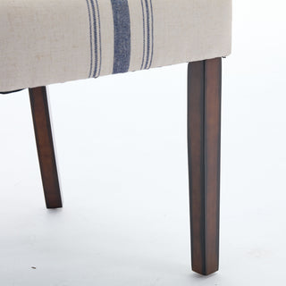 Sunvega Contemporary Upholstered Dining Chairs with Nailhead Accents and Rubberwood Legs