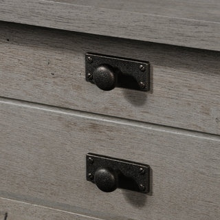Sunvega Brown Finish Nightstand with Smooth Drawer and Open Shelf Storage