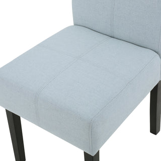 Sunvega Upholstered Accent Dining Chairs with T-Stitch Design Set of 2