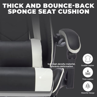 Sunvega Ergonomic Gaming Chair with Massage Lumbar Support and Adjustable Footrest