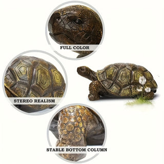 Sunvega Large 3D Turtle Statue with Realistic Shell Design for Outdoor Garden Decor
