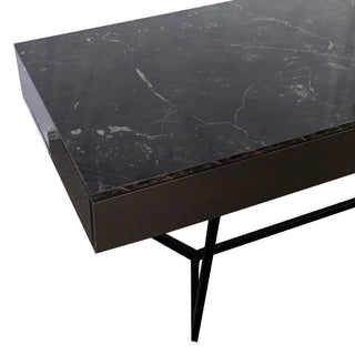 Sunvega Modern Extendable Dining Table with Storage for Kitchen Living Room