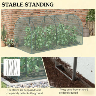 Sunvega Plant Protection Tent with Two Zippered Doors, Storage Bag, and Ground Stakes