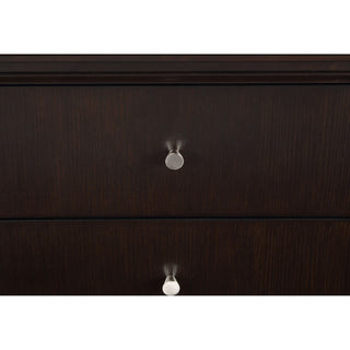Sunvega Niguel Brown Contemporary Five-Drawer Chest for Modern Bedrooms with Cedar Lining