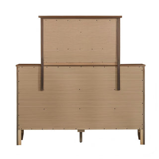 Sunvega Fully Assembled 6 Drawer Dresser with French Dovetail Wood Veneer Finish