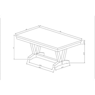 Sunvega Contemporary Fabric Upholstery Dining Bench with Block Legs