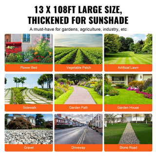 Sunvega Heavy Duty 5OZ Woven Weed Barrier Landscape Fabric Under Gravel, High Permeability for Garden