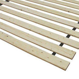 Sunvega King Bed Slats Kit in Unfinished Natural Wood Finish Sanded Smooth