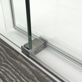 Sunvega Soft-Closing Single Sliding Frameless Shower Door 56-60" W x 76" H