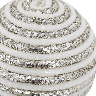 Sunvega Weathered Finish Iron Snowflake Hanging Ball Ornaments for Holiday Decor
