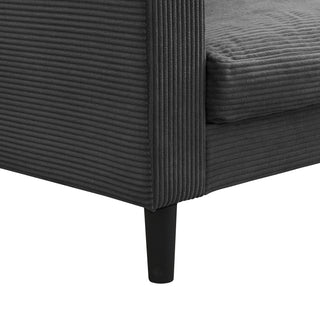 Sunvega 74 Inch High Resilience Three Seater Sofa with Sturdy Wooden Frame