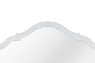 Sunvega Arched Frame Mirror in Soft Cement Tone with High-Quality Glass