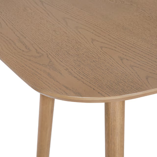 Sunvega Mid-Century Modern Faux Wood Dining Table with Tapered Splayed Legs