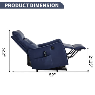 Sunvega Single Motor Power Lift Recliner Chair with Massage and Heat for Elderly
