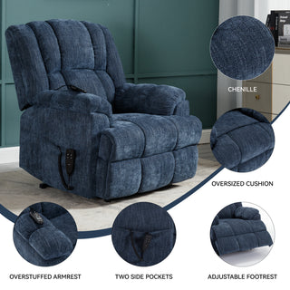 Sunvega Dual Motor Lift Recliner Chair with Massage Lumbar Heat and Power Remote