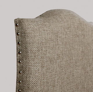Sunvega Transitional Espresso Frame Side Chairs with Padded Seat Back and Nailhead Trim