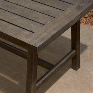Sunvega Honey Eucalyptus Wooden Outdoor Dining Stool with Weather Resistant Finish
