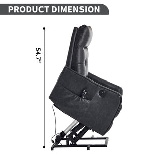 Sunvega Single Motor Power Lift Recliner Chair with Massage and Heat for Elderly