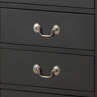 Sunvega Black Lingerie Chest with Multiple Drawers for Organized Storage