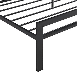 Sunvega Unique Flower Sturdy System Metal Bed Frame with Headboard and Footboard