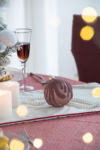 Sunvega Glass Glitter Painted Christmas Ball Ornaments Set of 12 for Holiday Decor