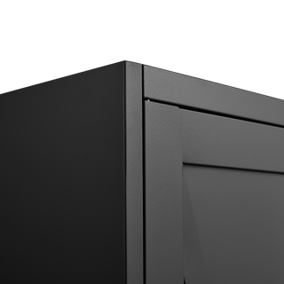 Sunvega Premium Powder Coated Steel Storage Cabinet With Four Adjustable Shelves