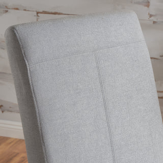 Sunvega Modern Upholstered Dining Chair with T-Stitch Design and Wood Legs