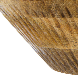 Sunvega 12x4 Inch Mango Wood Round Decorative Bowl with Natural Knots