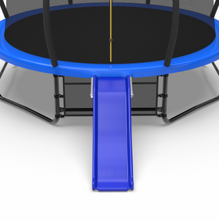 Sunvega Blue Outdoor Trampoline Slide for 8-16FT Trampolines with 110 lbs Capacity