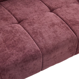Sunvega Nordic Modern Upholstered Sofa with Dual Armrests for Living Room and Bedroom